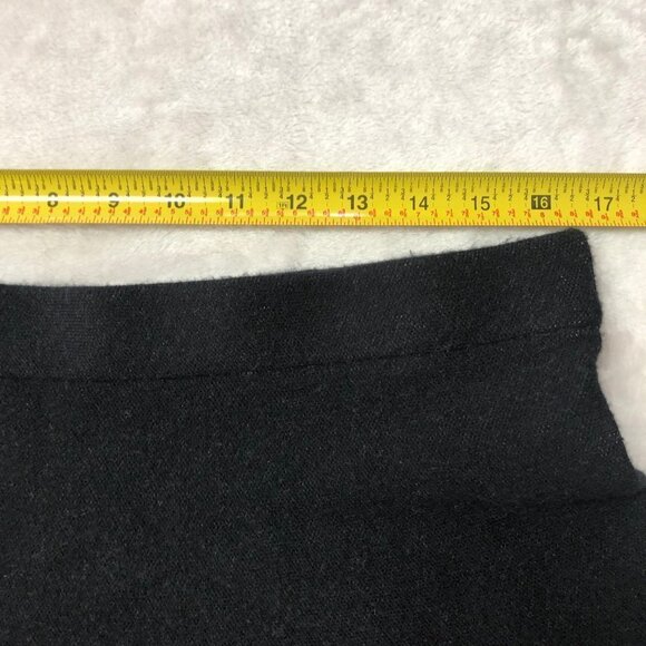 Candies Black Flared Mini Skirt with White Chevron Pattern Large - Picture 4 of 6